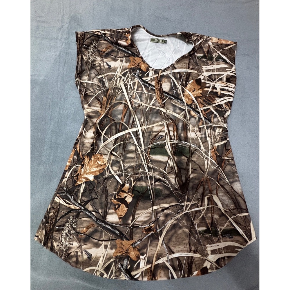 Hatchie Women's Camouflage Vest XL Sleeveless Hunting Outdoor Camo Top Woodland - Picture 4 of 9